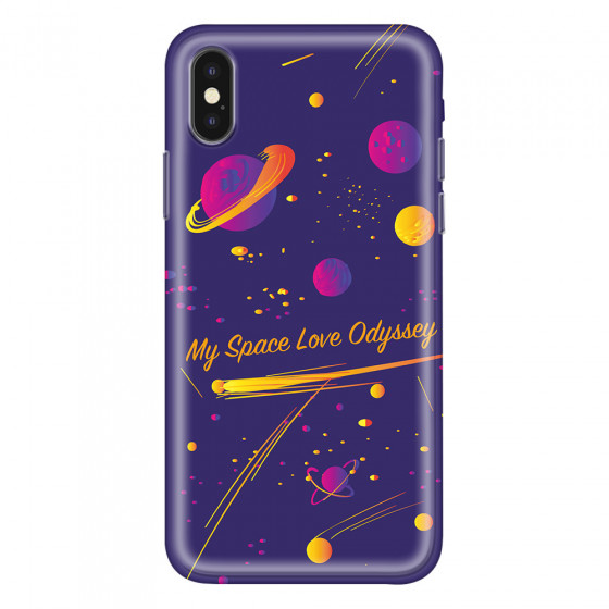 APPLE - iPhone XS Max - Soft Clear Case - Love Space Odyssey