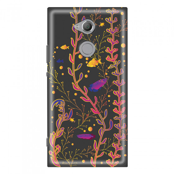SONY - Sony XA2 Ultra - Soft Clear Case - Midnight Aquarium