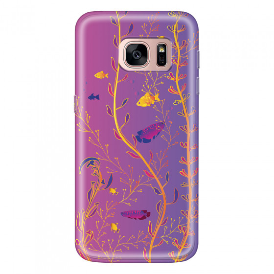 SAMSUNG - Galaxy S7 - Soft Clear Case - Gradient Underwater World