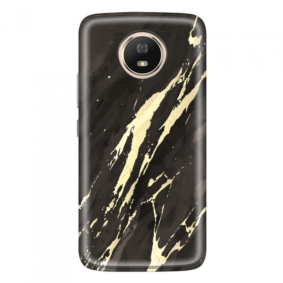 MOTOROLA by LENOVO - Moto G5s - Soft Clear Case - Marble Ivory Black