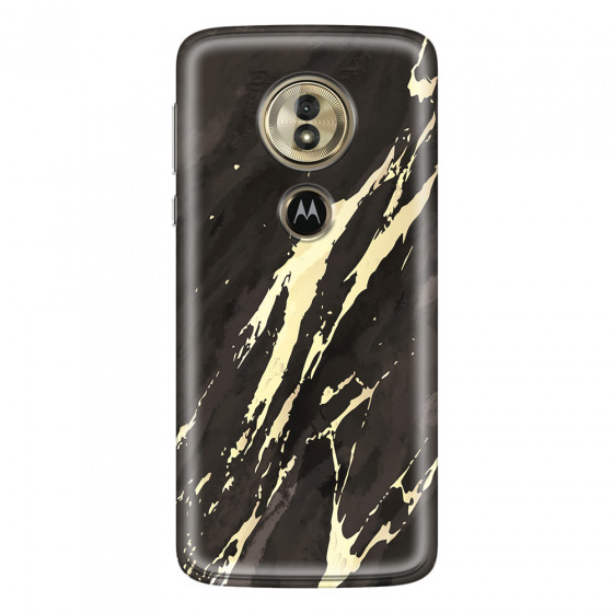 MOTOROLA by LENOVO - Moto G6 Play - Soft Clear Case - Marble Ivory Black