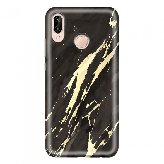 HUAWEI - P20 Lite - Soft Clear Case - Marble Ivory Black