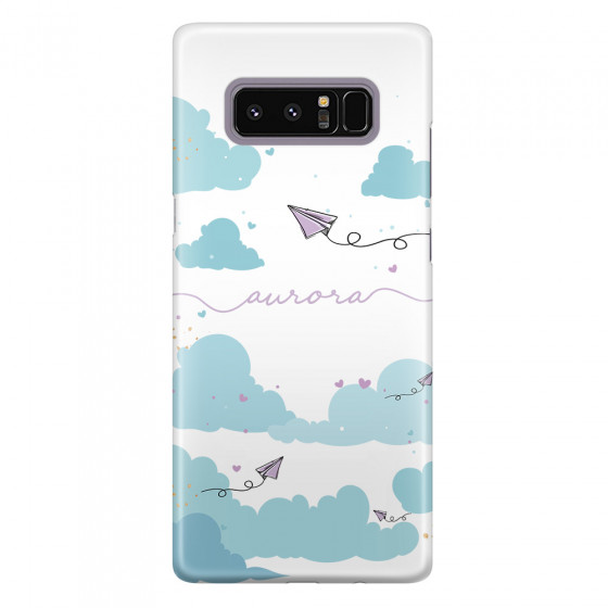 Shop by Style - Custom Photo Cases - SAMSUNG - Galaxy Note 8 - 3D Snap Case - Up in the Clouds Purple
