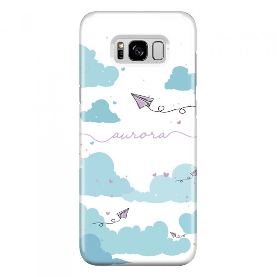 SAMSUNG - Galaxy S8 - 3D Snap Case - Up in the Clouds Purple