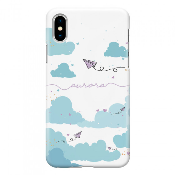 APPLE - iPhone X - 3D Snap Case - Up in the Clouds Purple