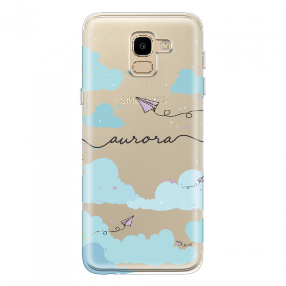 SAMSUNG - Galaxy J6 - Soft Clear Case - Up in the Clouds
