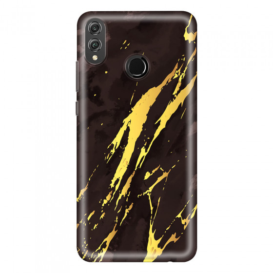 HONOR - Honor 8X - Soft Clear Case - Marble Royal Black