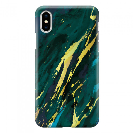 APPLE - iPhone XS Max - 3D Snap Case - Marble Emerald Green