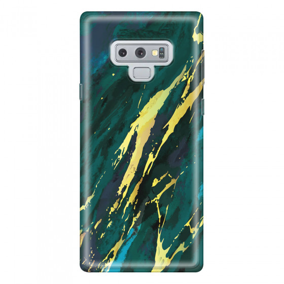 SAMSUNG - Galaxy Note 9 - Soft Clear Case - Marble Emerald Green