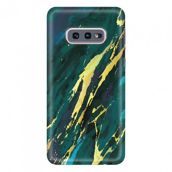 SAMSUNG - Galaxy S10e - Soft Clear Case - Marble Emerald Green