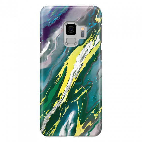 SAMSUNG - Galaxy S9 - 3D Snap Case - Marble Rainforest Green