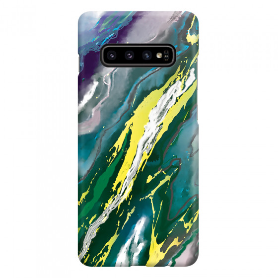 SAMSUNG - Galaxy S10 - 3D Snap Case - Marble Rainforest Green
