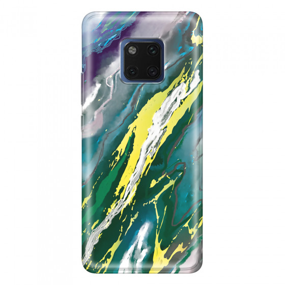 HUAWEI - Mate 20 Pro - Soft Clear Case - Marble Rainforest Green