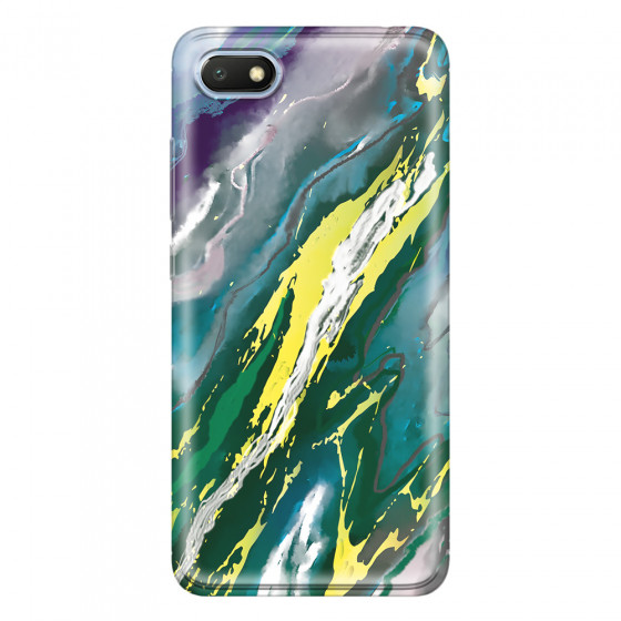 XIAOMI - Redmi 6A - Soft Clear Case - Marble Rainforest Green