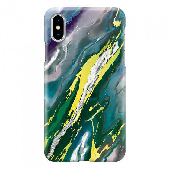 APPLE - iPhone X - 3D Snap Case - Marble Rainforest Green