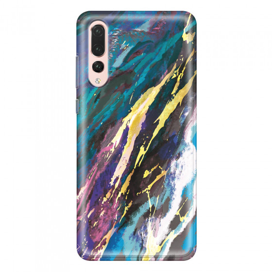 HUAWEI - P20 Pro - Soft Clear Case - Marble Bahama Blue