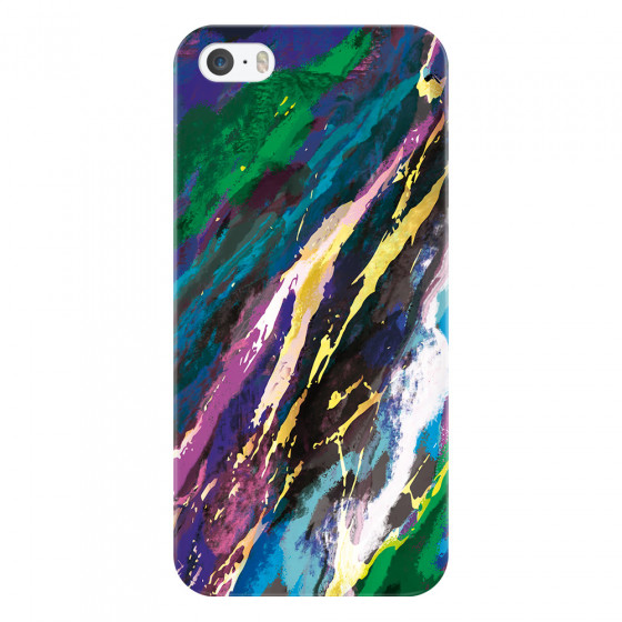 APPLE - iPhone 5S - 3D Snap Case - Marble Emerald Pearl