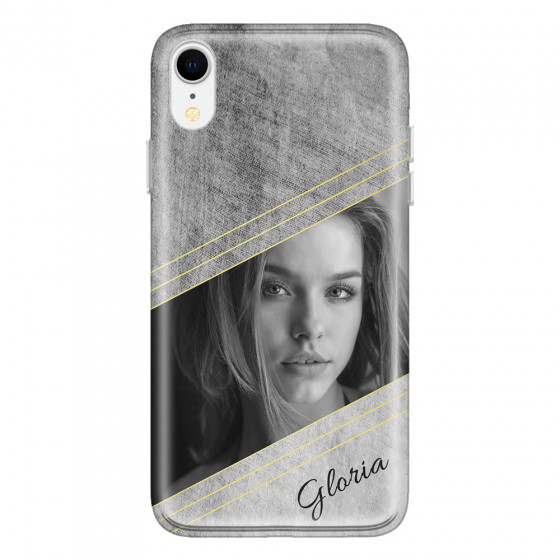 APPLE - iPhone XR - Soft Clear Case - Geometry Love Photo