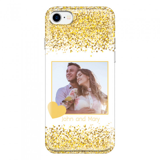 APPLE - iPhone 7 - Soft Clear Case - Gold Memories