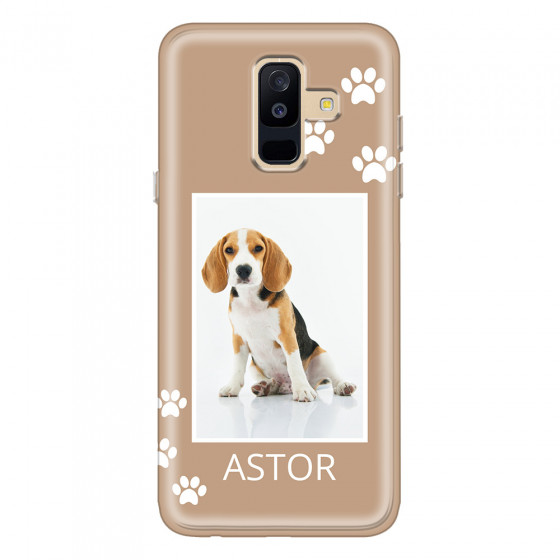 SAMSUNG - Galaxy A6 Plus - Soft Clear Case - Puppy