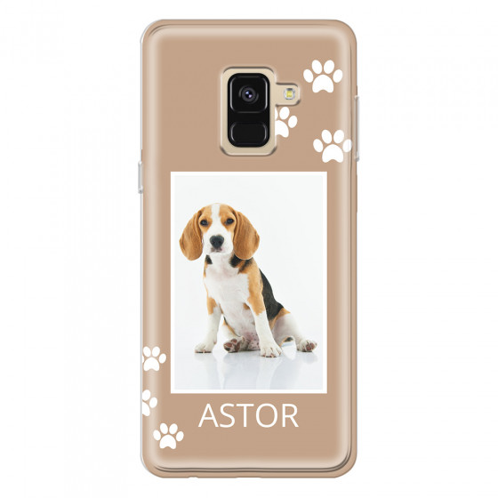 SAMSUNG - Galaxy A8 - Soft Clear Case - Puppy