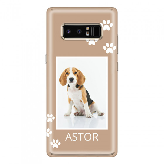 SAMSUNG - Galaxy Note 8 - Soft Clear Case - Puppy