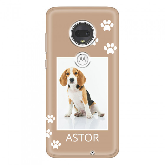 MOTOROLA by LENOVO - Moto G7 - Soft Clear Case - Puppy
