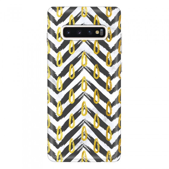 SAMSUNG - Galaxy S10 Plus - Soft Clear Case - Exotic Waves