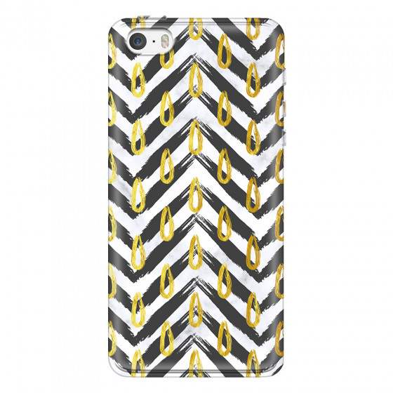 APPLE - iPhone 5S - Soft Clear Case - Exotic Waves