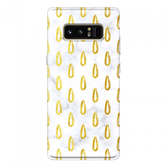 SAMSUNG - Galaxy Note 8 - Soft Clear Case - Marble Drops