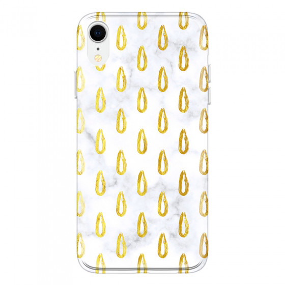 APPLE - iPhone XR - Soft Clear Case - Marble Drops