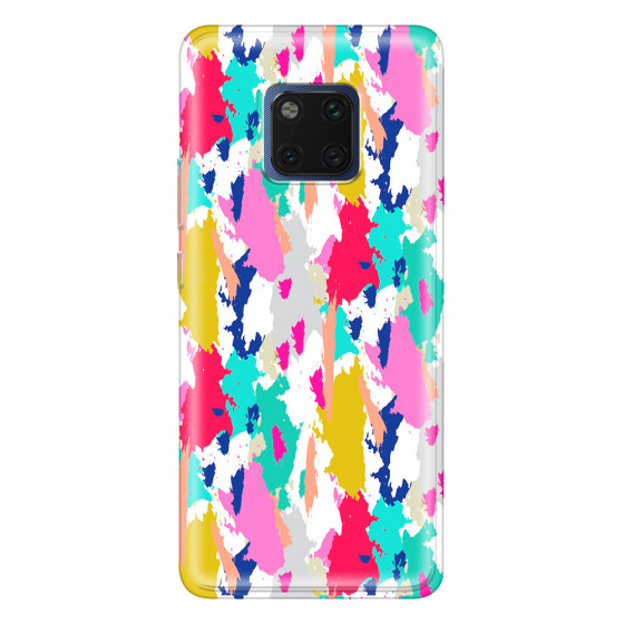 HUAWEI - Mate 20 Pro - Soft Clear Case - Paint Strokes