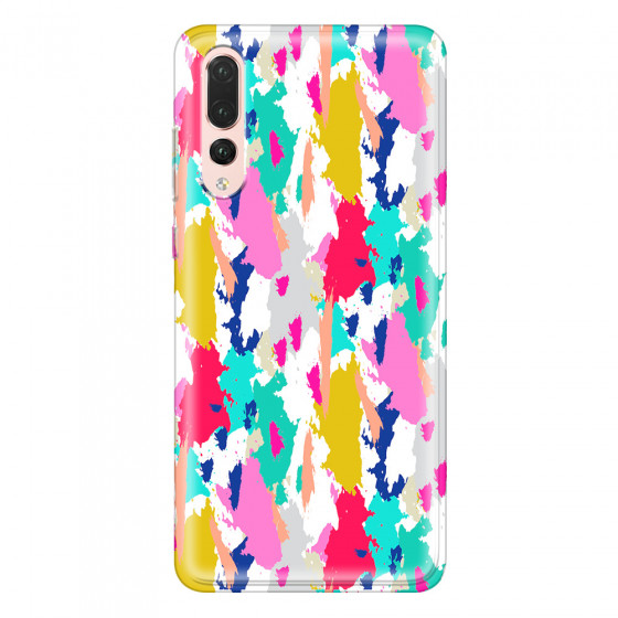 HUAWEI - P20 Pro - Soft Clear Case - Paint Strokes