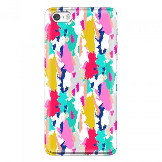APPLE - iPhone 5S - Soft Clear Case - Paint Strokes