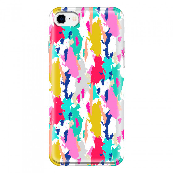APPLE - iPhone 7 - Soft Clear Case - Paint Strokes
