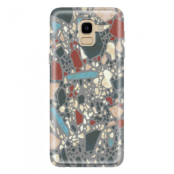 SAMSUNG - Galaxy J6 - Soft Clear Case - Terrazzo Design X