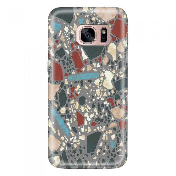 SAMSUNG - Galaxy S7 - Soft Clear Case - Terrazzo Design X