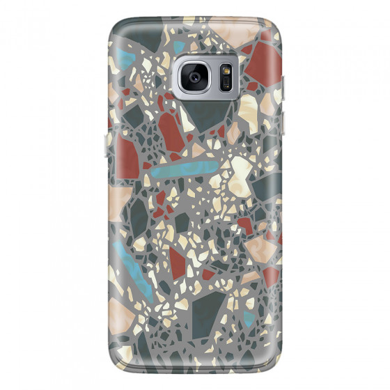 SAMSUNG - Galaxy S7 Edge - Soft Clear Case - Terrazzo Design X