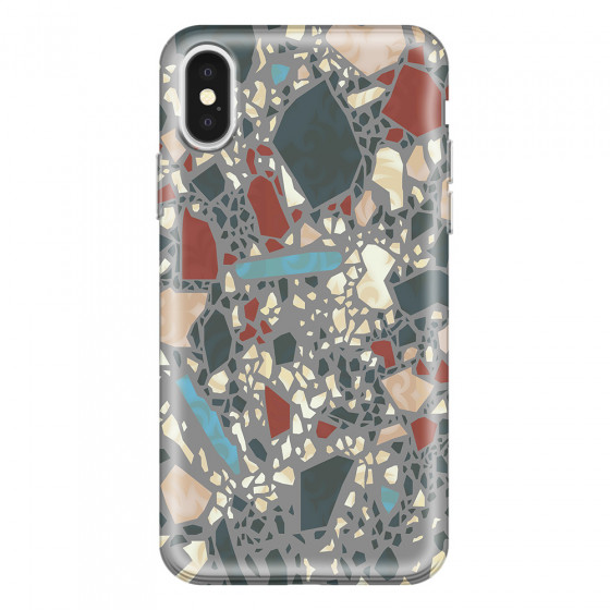 APPLE - iPhone X - Soft Clear Case - Terrazzo Design X