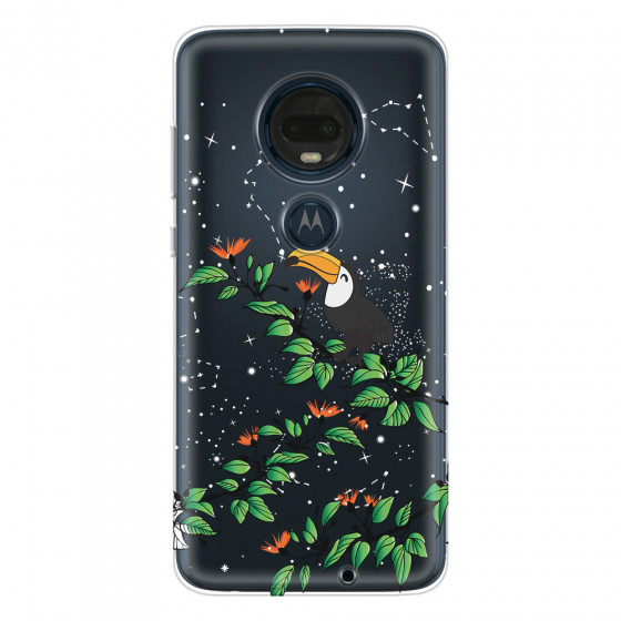 MOTOROLA by LENOVO - Moto G7 Plus - Soft Clear Case - Me, The Stars And Toucan