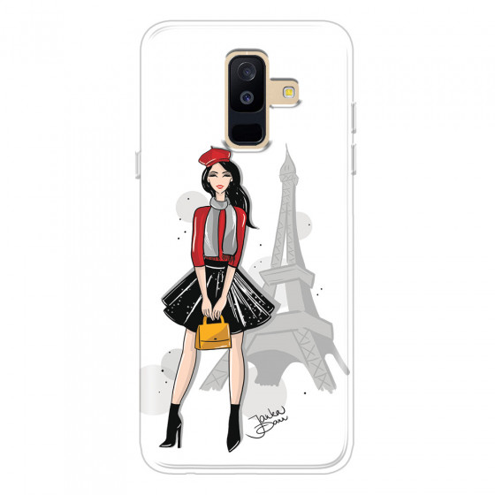 SAMSUNG - Galaxy A6 Plus - Soft Clear Case - Paris With Love