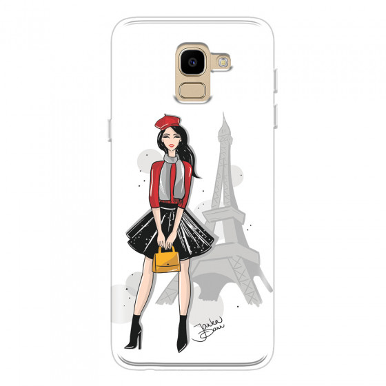 SAMSUNG - Galaxy J6 - Soft Clear Case - Paris With Love