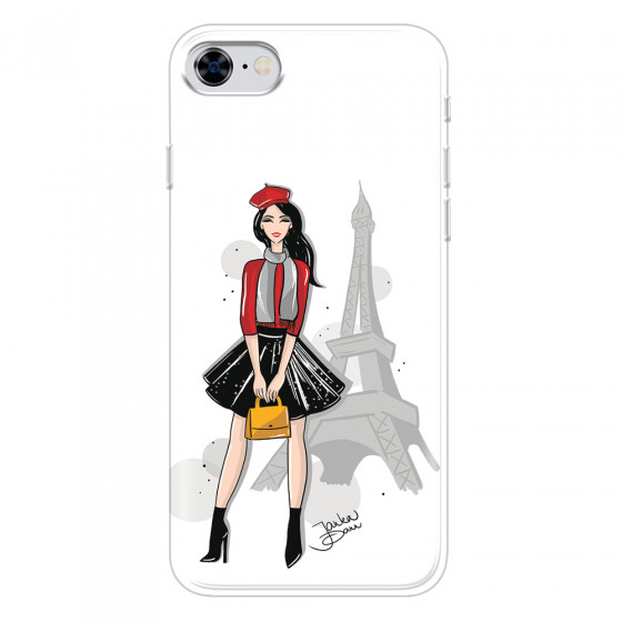 APPLE - iPhone 8 - Soft Clear Case - Paris With Love