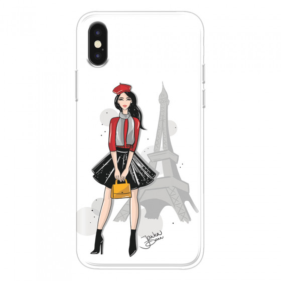 APPLE - iPhone XS Max - Soft Clear Case - Paris With Love