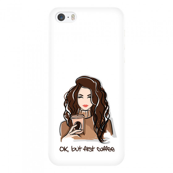 APPLE - iPhone 5S - 3D Snap Case - But First Coffee