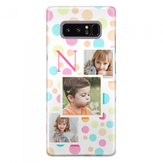 Shop by Style - Custom Photo Cases - SAMSUNG - Galaxy Note 8 - 3D Snap Case - Cute Dots Initial