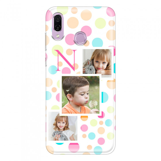 HONOR - Honor Play - Soft Clear Case - Cute Dots Initial