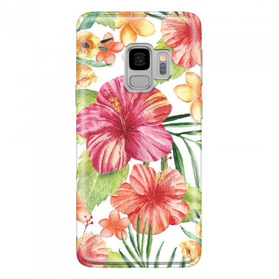 SAMSUNG - Galaxy S9 - Soft Clear Case - Tropical Vibes