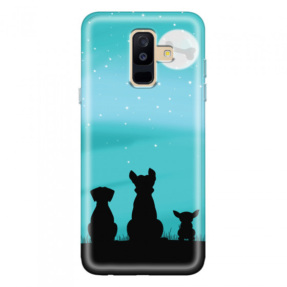 SAMSUNG - Galaxy A6 Plus - Soft Clear Case - Dog's Desire Blue Sky