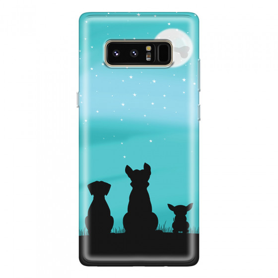 SAMSUNG - Galaxy Note 8 - Soft Clear Case - Dog's Desire Blue Sky